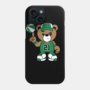 basketball teddy bear Phone Case