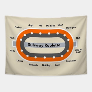 Subway Roulette Tapestry