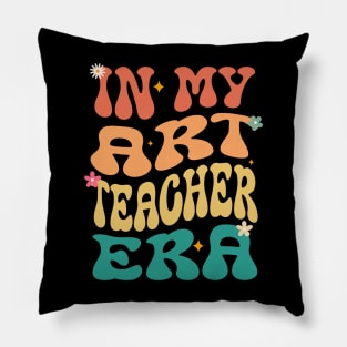 In My Art Teacher Era Groovy Wavy Pillow