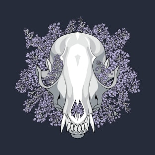 Fox Skull & Lilacs T-Shirt