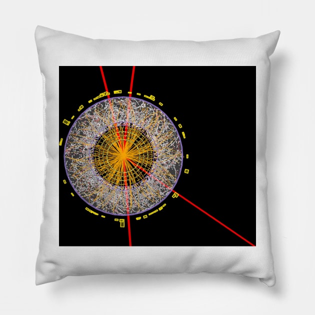 Higgs boson event, ATLAS detector (C013/6892) Pillow by SciencePhoto