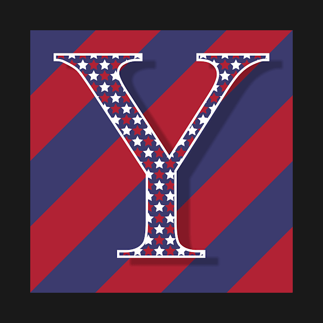 Old Glory Letter Y by ArtticArlo