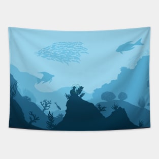 Underwater scape Tapestry