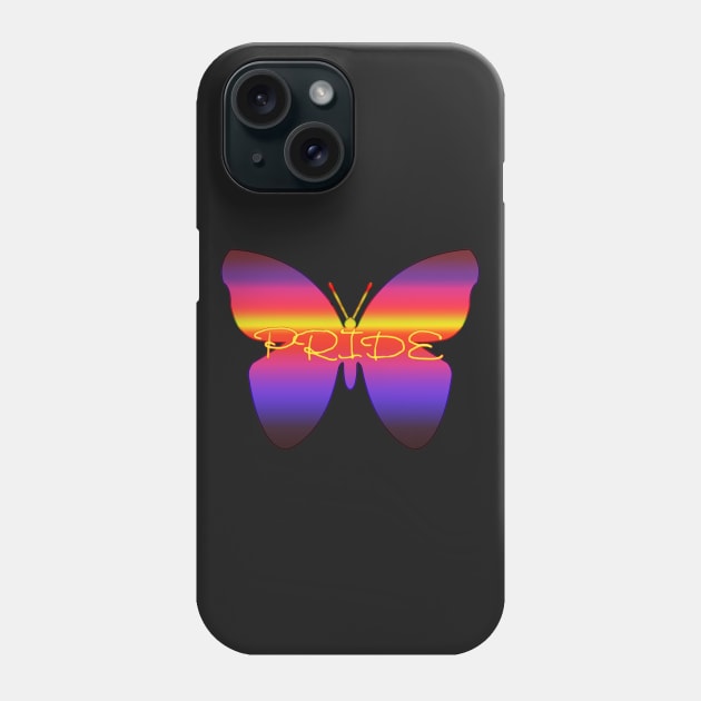 Pride Butterfly (no mercury) Phone Case by WarrenDMS