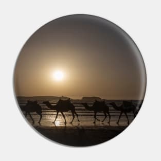 Camels at Sunset Pin