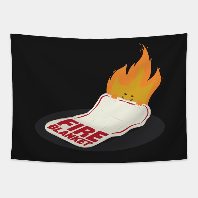 Fire Blanket Tapestry by renduh