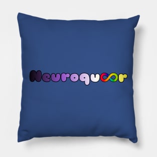 Neuroqueer nonbinary flag infinity neurodivergent autistic pride Pillow