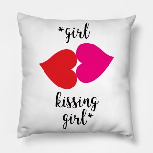 Lesbian Couple Love Kiss LGBT Pillow