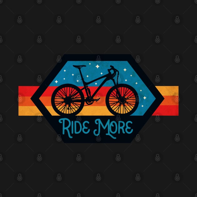 Ride More Bike Vintage by CTShirts