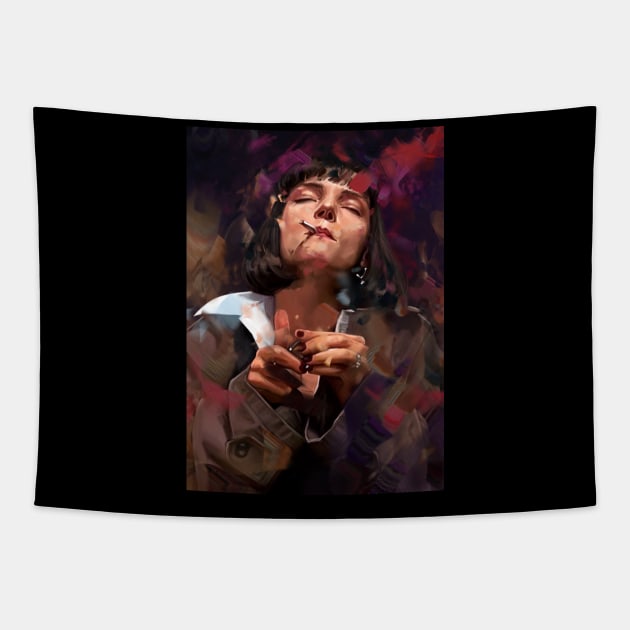 Mia Wallace Tapestry by dmitryb1