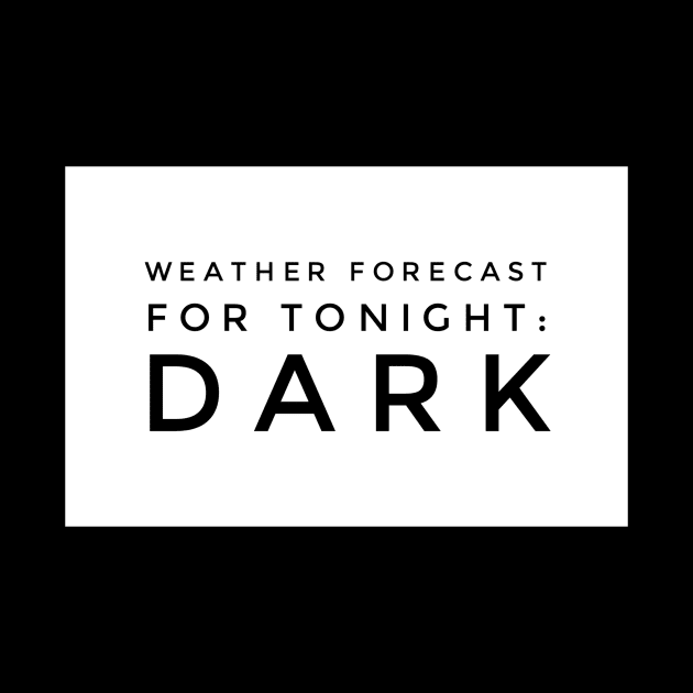 Weather forecast for tonight dark by GMAT