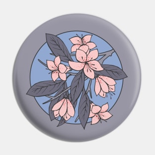 Pink and Blue Sakura Pin