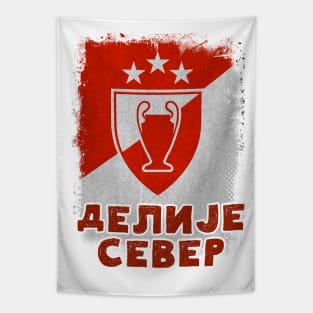 GRB Delije Sever Crvena Zvezda Beograd Champions Trophy Red Star Belgrade Serbia ULTRAS 1991 Tapestry