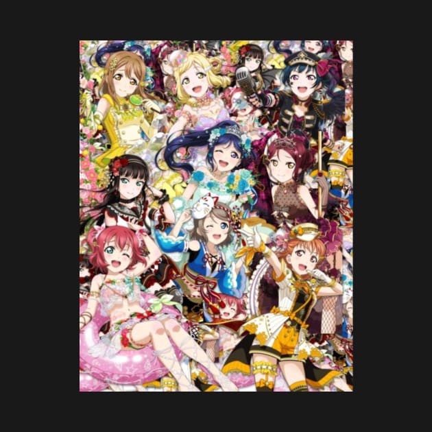 Love Live Sunshine Aqours Collage by lucakusa