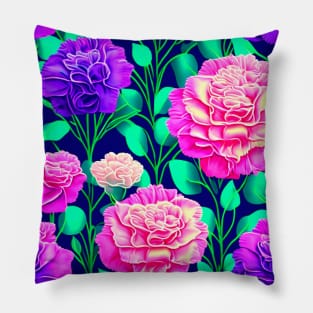 Seamless flower and leaf pattern Pillow