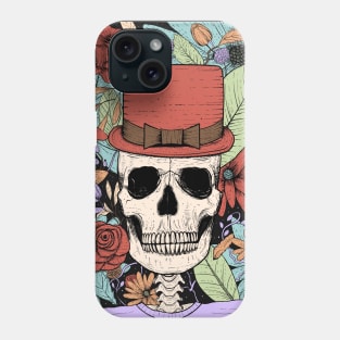 Alternative Clothing - Skull Floral Phone Case