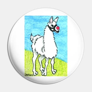 2013 Holiday ATC 6 - Llama Rudolph Pin