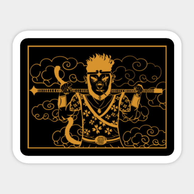 Sun Wukong Sun Wukong The Monkey King Sticker Teepublic Sun Wukong Sun Wukong The Monkey King Sticker Teepublic