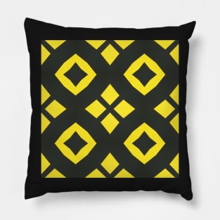 Black and Yellow Honey Bee Colors Pattern 2 Pillow