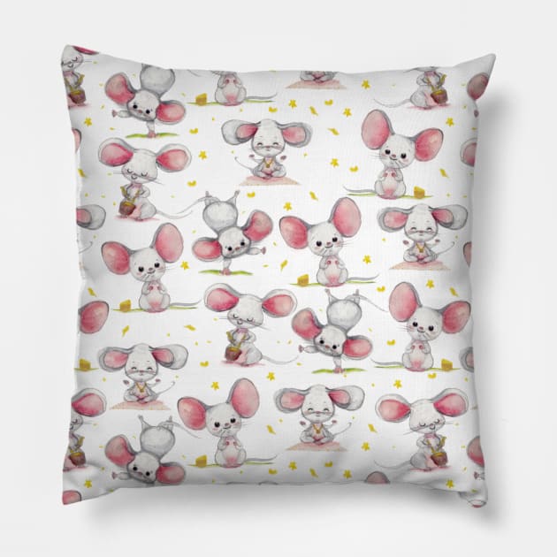 Mice Pillow by Little Cristina