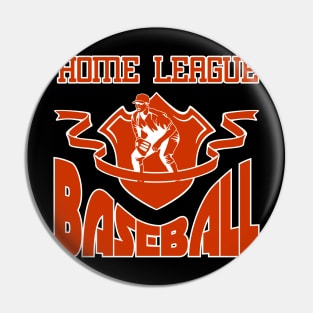 HOME LEAGUE BASEBALL GIFT SHIRT RED LEISURE WEEKEND SHIRT Pin