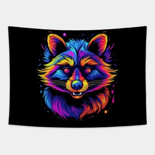 Raccoon Smiling Tapestry