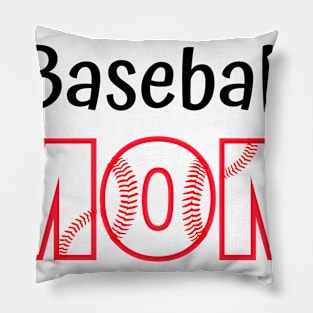 Fun Baseball Mom Design Pillow