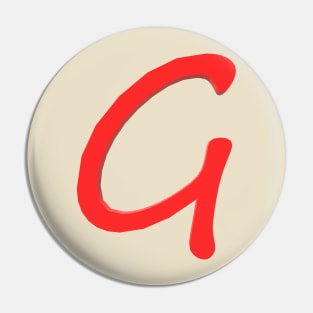 Letter G Pin