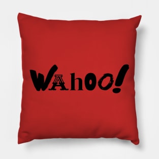 Wahoo (Black Print) Pillow