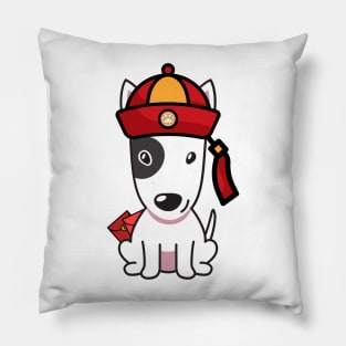 Cute Lunar New Year Bulldog Terrier Pillow