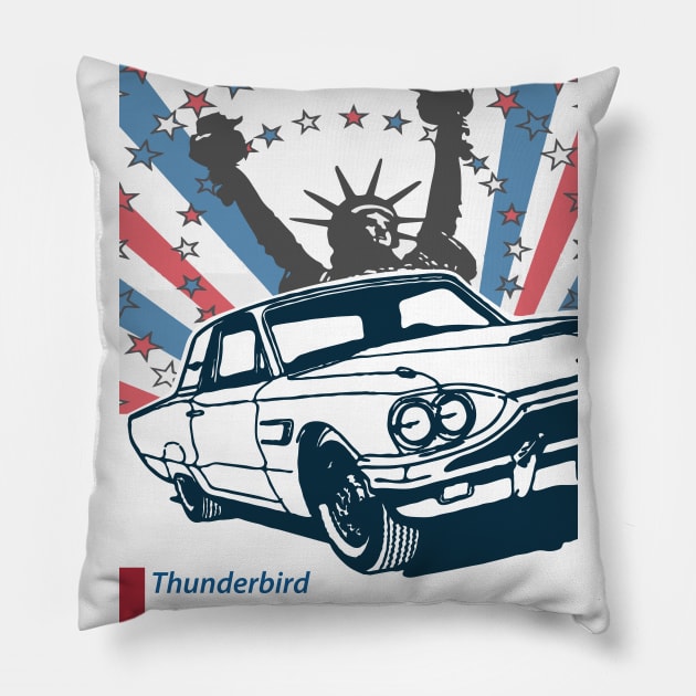 Thunderbird 1964 Pillow by EtyazaForez