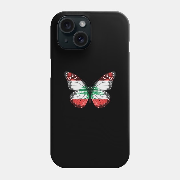 Lebanese Flag  Butterfly - Gift for Lebanese From Lebanon Phone Case by Country Flags