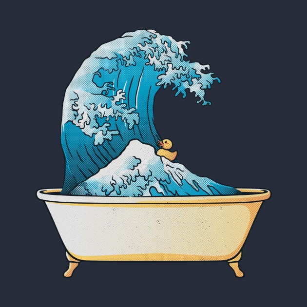 Bathtub Kanagawa Wave by Tobe Fonseca by Tobe_Fonseca