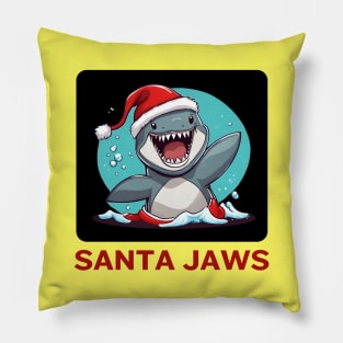 Santa Jaws | Santa Claus Pun Pillow