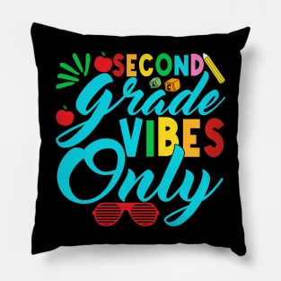 2nd Grade Vibes Teachers Boys Girls Funny Back To School Pillow