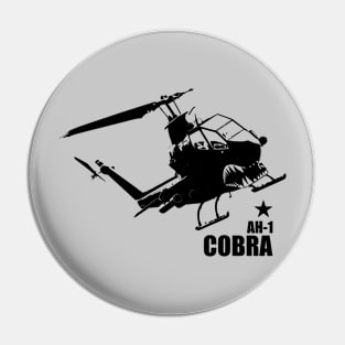 AH-1 Cobra Helicopter Gunship (Small logo) Pin