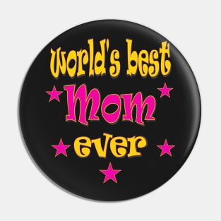 Happy Mothers Day Gift World s Best Mum Mom ever Pin