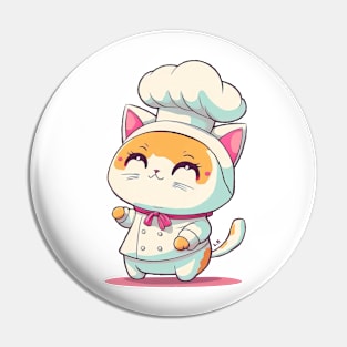 Kitty Cat Chef #01 (Transparent) Pin