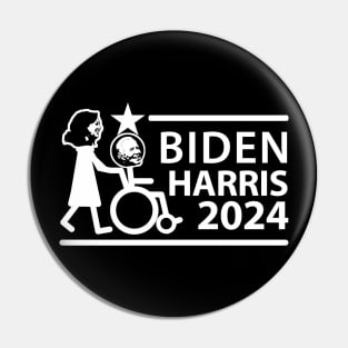 Biden Harris Humor 2024 White Pin