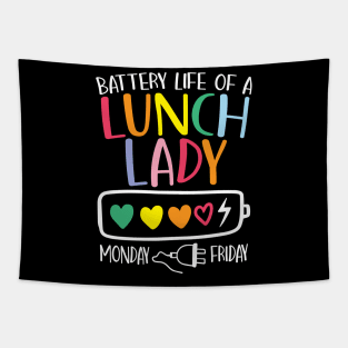 Battery Life of a Lunch Lady Tapestry