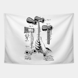 Opera Glasses Vintage Patent Hand Drawing Tapestry