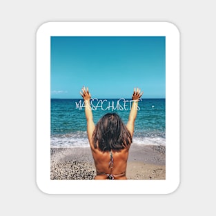 massachusetts - Best beach travel tshirt Magnet