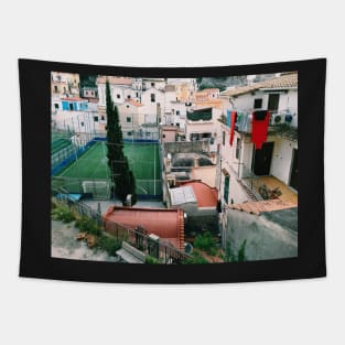 Quaint Seaside Village In Southern Italy Tapestry