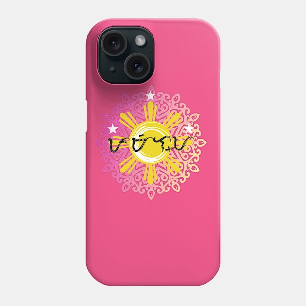 Baybayin word Pamilya (family) Phone Case by Pirma Pinas