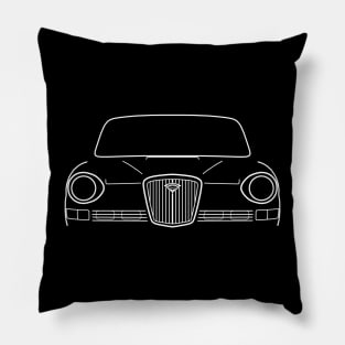 Wolseley Six Land Crab 1970s classic British car outline white Pillow