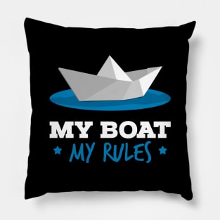 My Boat is my Rules Captain Sailor Pillow