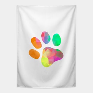 ABSTRACT Paw Print Tapestry