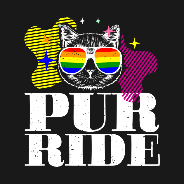 PURRIDE I Cat LGBT Pride Awareness by holger.brandt