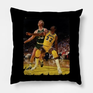 Larry Bird vs Magic Johnson Pillow