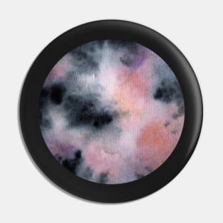 Moon watercolor Pin